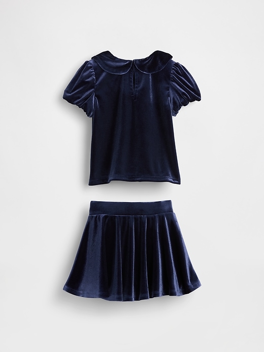 Image number 3 showing, Baby & Toddler Velour Bow Outfit Set