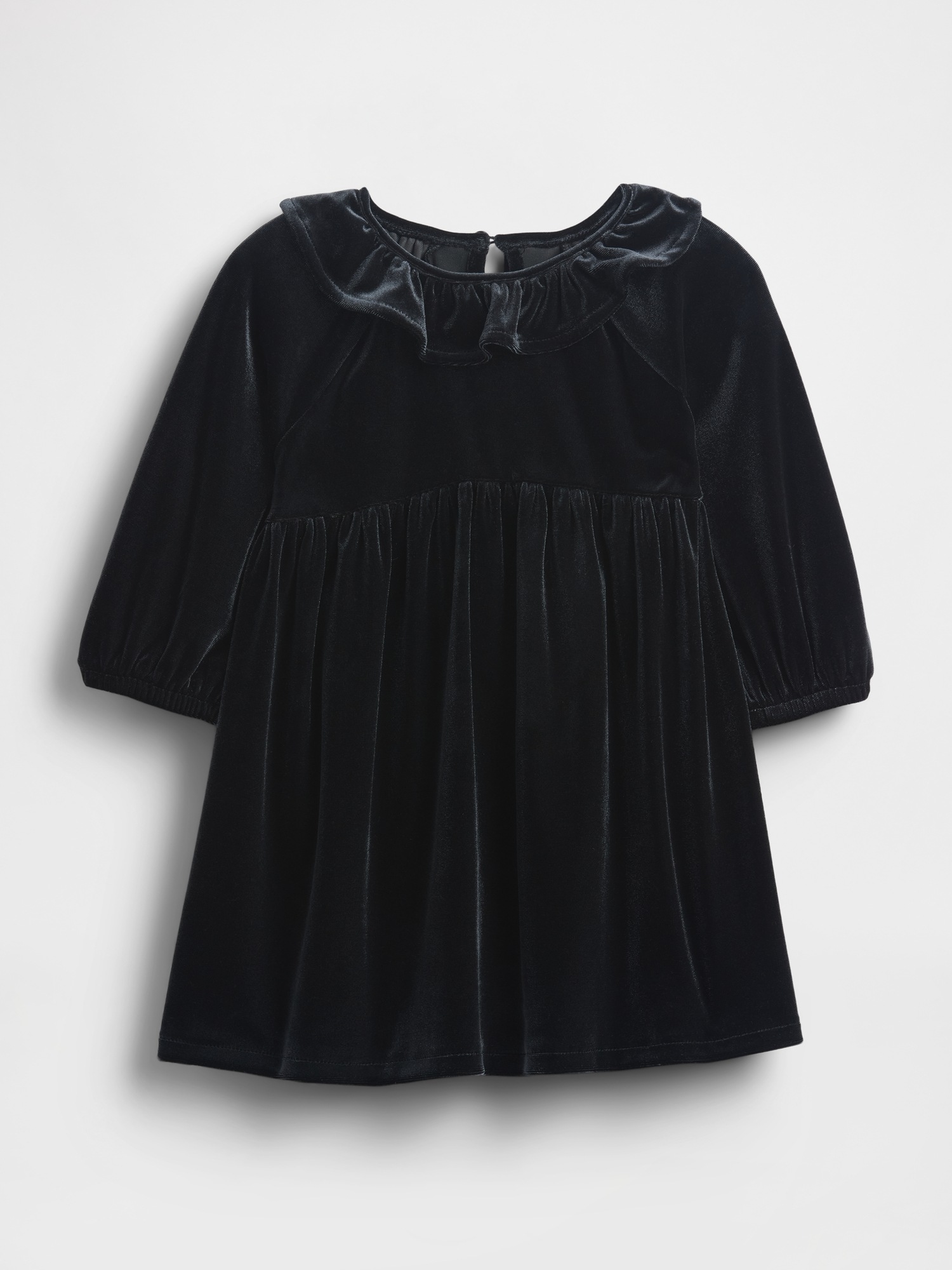 Детские платья Gap Baby & Toddler Velour Ruffle Collar Dress — фото 2