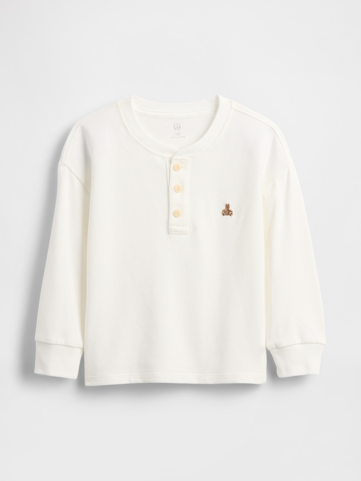 Baby & Toddler Henley Shirt - New Off White
