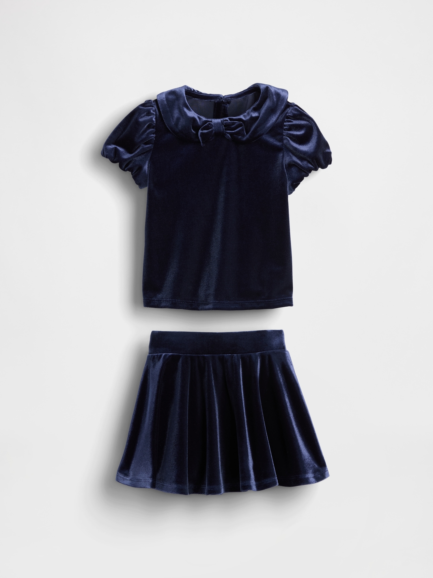 Baby & Toddler Velour Bow Outfit Set