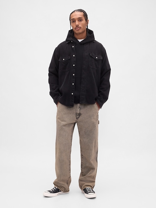 1 of 8 showing, with the color COFFEE BEAN of product '90s Loose Jeans