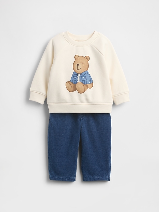 Image number 1 showing, Baby VintageSoft Brannan Bear Sweat Set