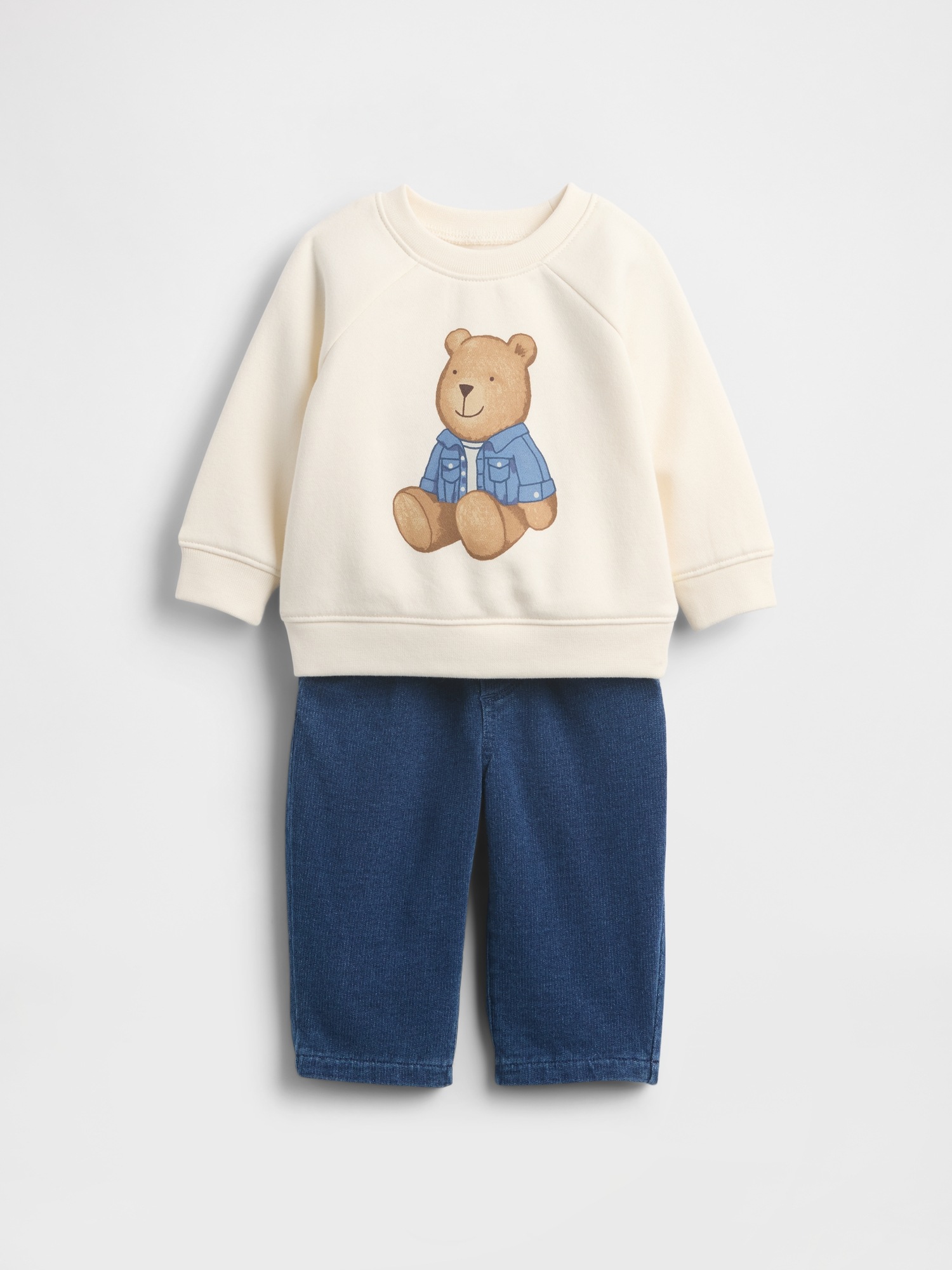 Gap Baby VintageSoft Brannan Bear Outfit Set