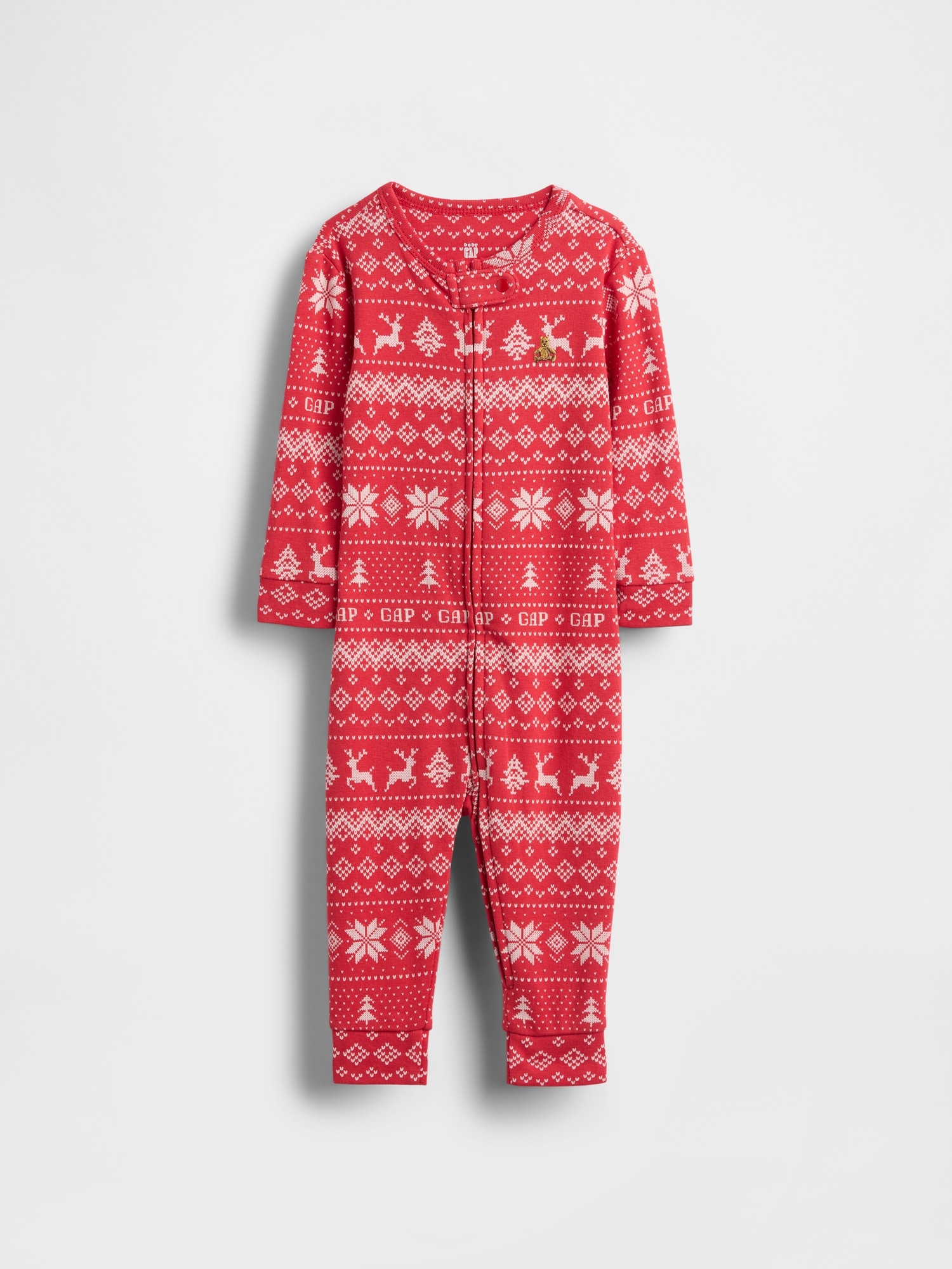 Baby Organic Cotton One-Piece - Fairisle