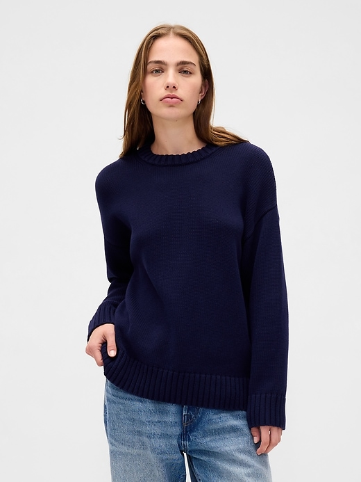 Image number 1 showing, 100% Cotton Oversized Sweater