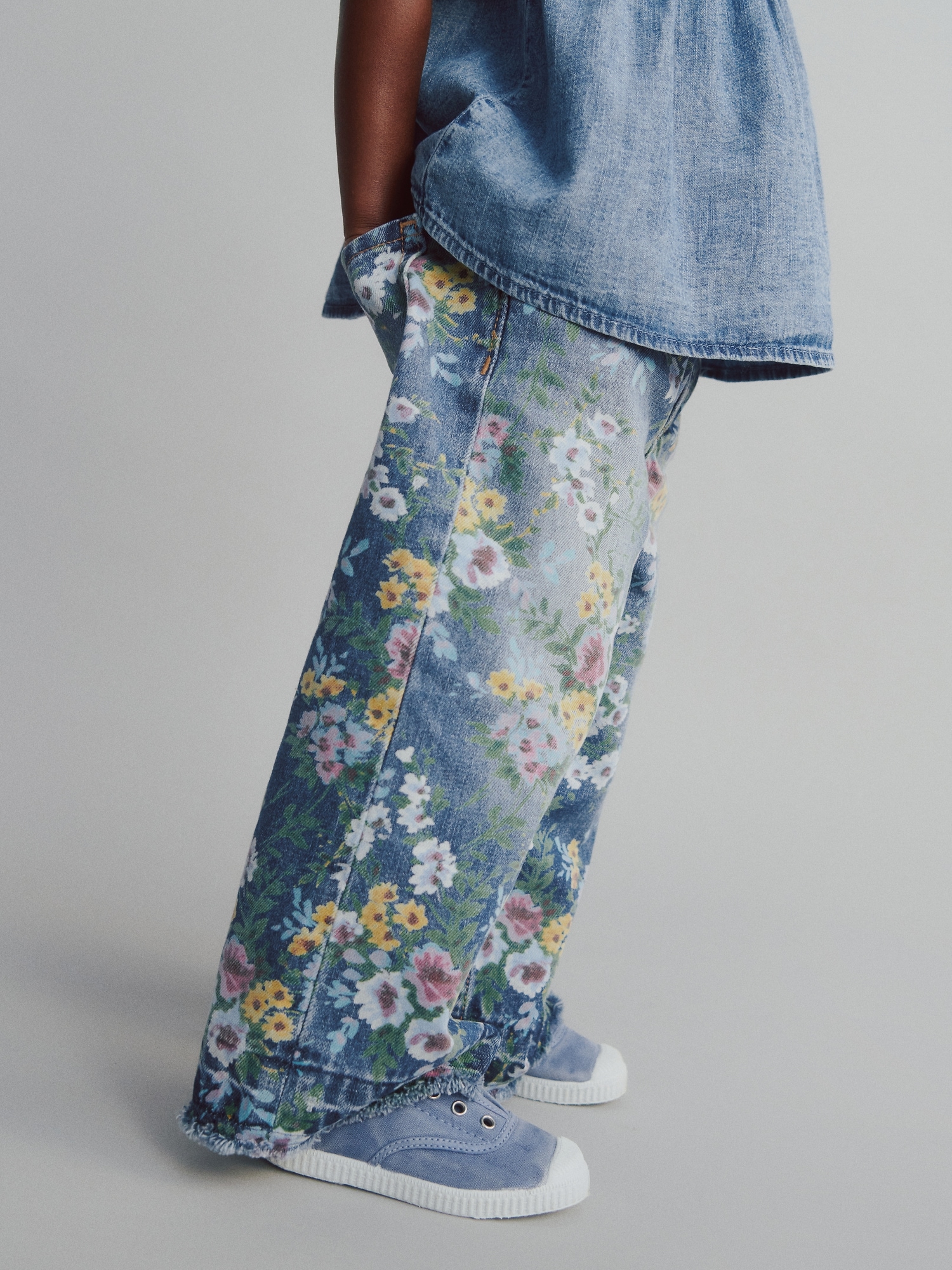 Baby & Toddler Pull-On Baggy Wide-Leg Jeans
