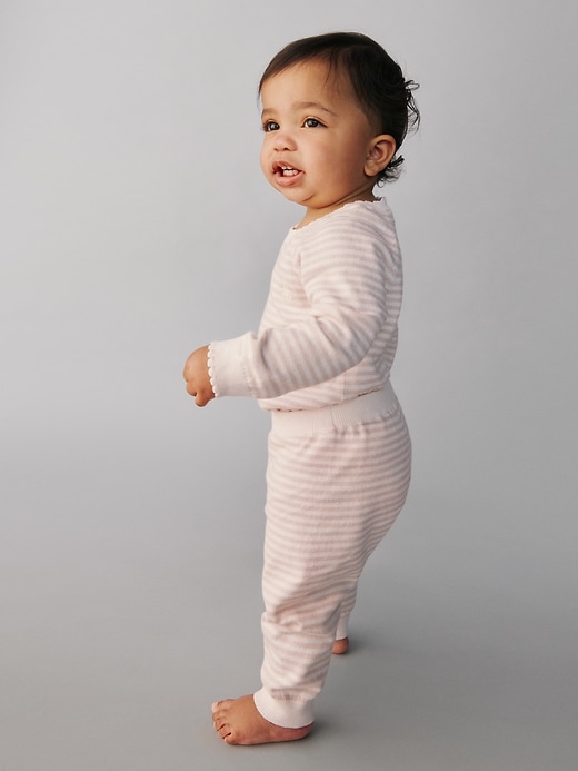Image number 4 showing, Baby Sweater Bodysuit Outfit Set