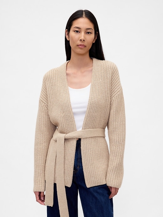 Image number 1 showing, Oversized Wrap Cardigan Sweater