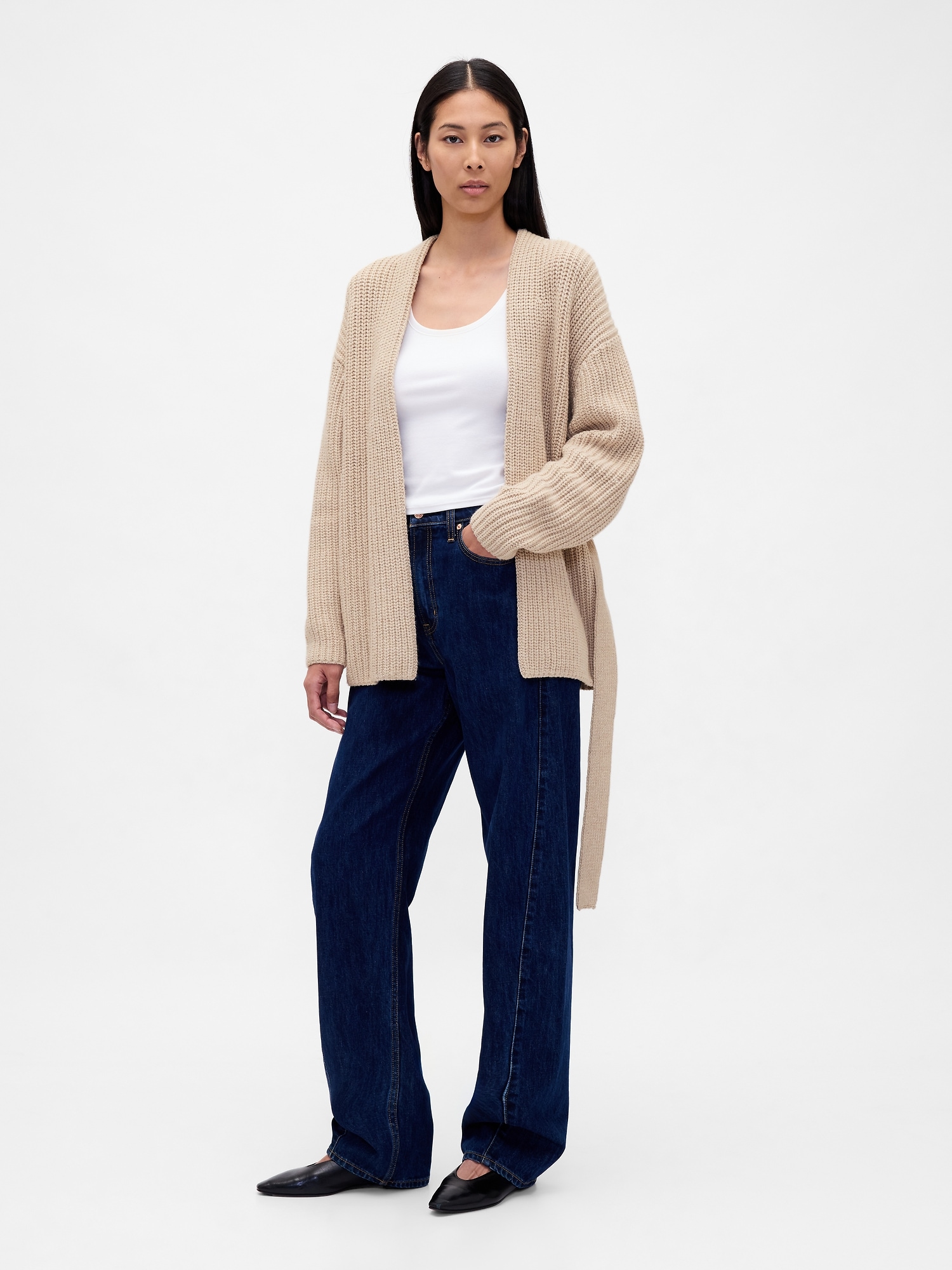 Oversized Wrap Cardigan Sweater