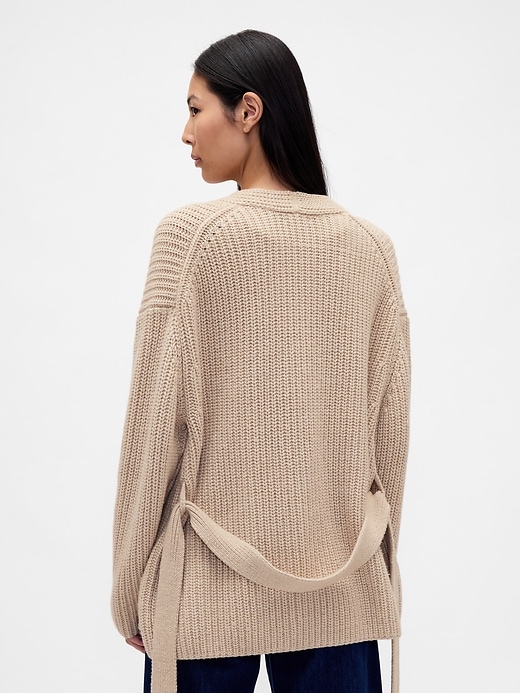 Image number 3 showing, Oversized Wrap Cardigan Sweater