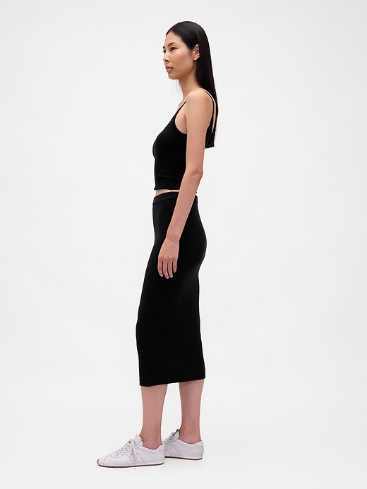 Image number 3 showing, CashSoft Stretch Midi Skirt