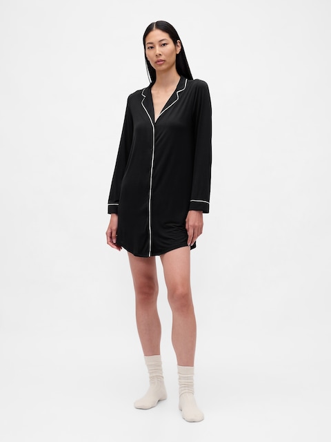 SoftMade Modal PJ Shirtdress
