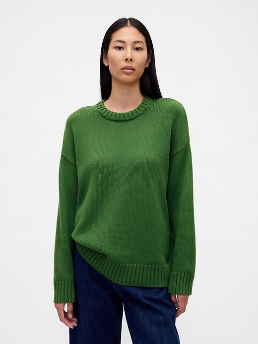 Image number 1 showing, 100% Cotton Oversized Sweater
