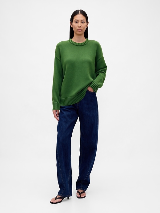 Image number 2 showing, 100% Cotton Oversized Sweater