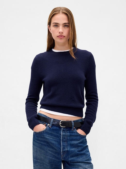 Image number 1 showing, CashSoft Crewneck Sweater