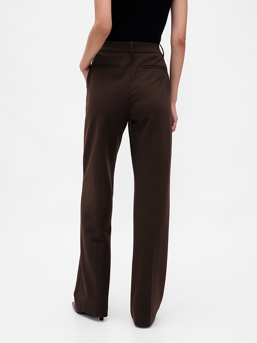 Image number 4 showing, High Rise Ponte Wide-Leg Pants