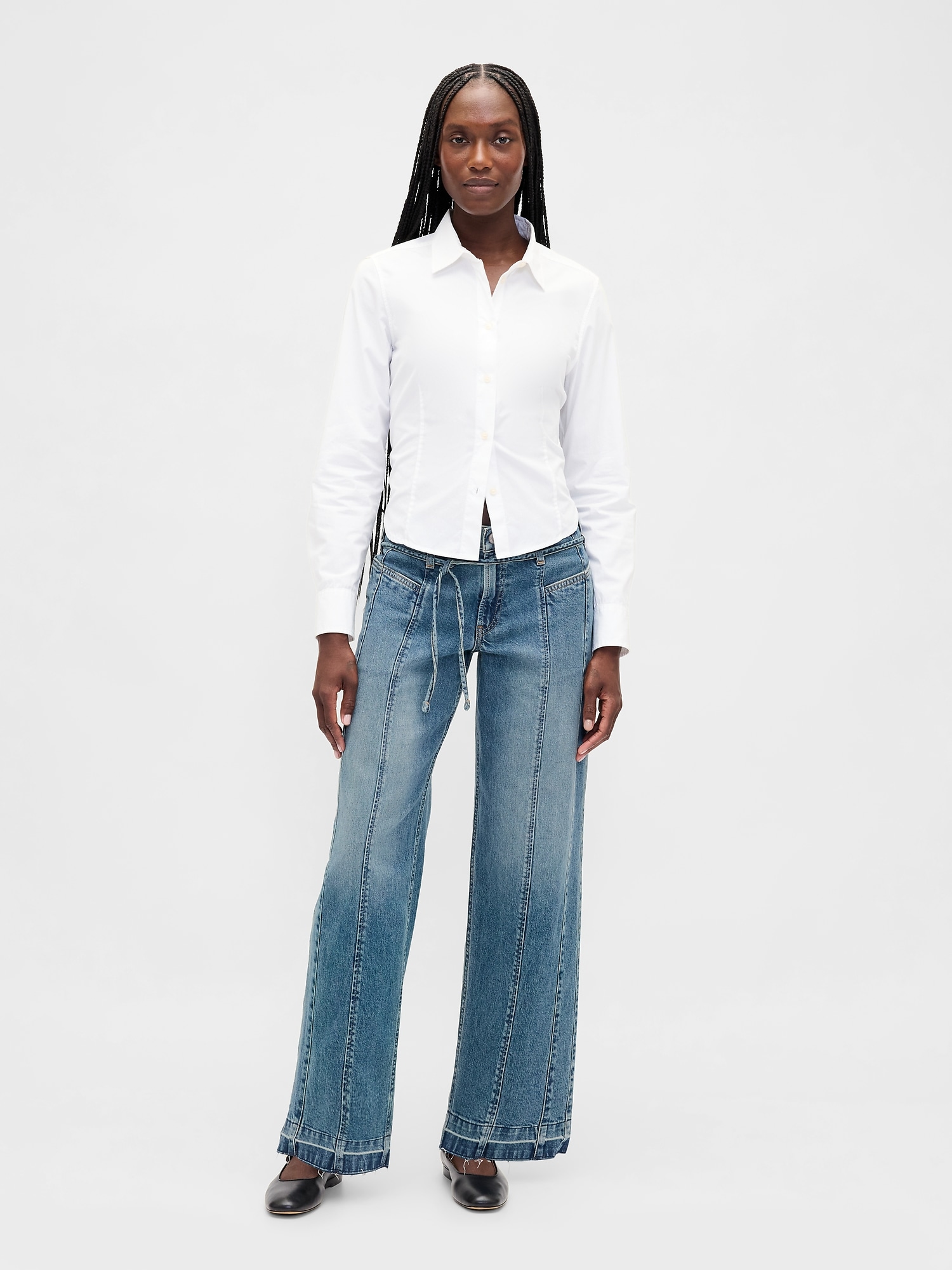 Low Rise '90s Loose Jeans