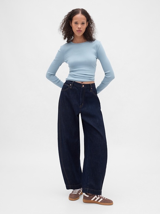 Image number 2 showing, Modern Rib Crop T-Shirt