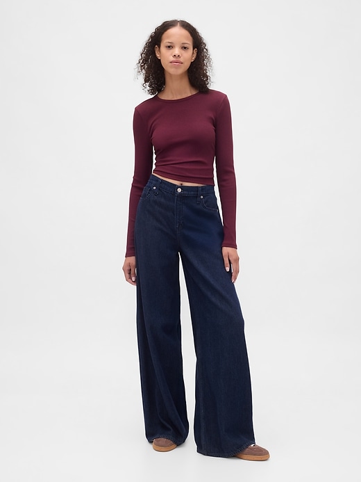Image number 2 showing, Modern Rib Crop T-Shirt