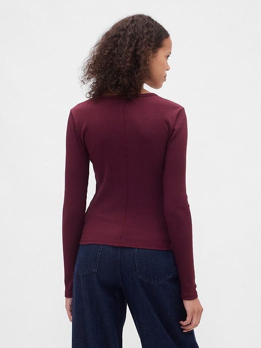 Image number 3 showing, Modern Rib Crop T-Shirt