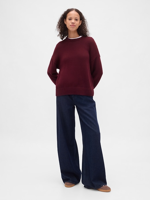 Image number 2 showing, 100% Cotton Relaxed Sweater