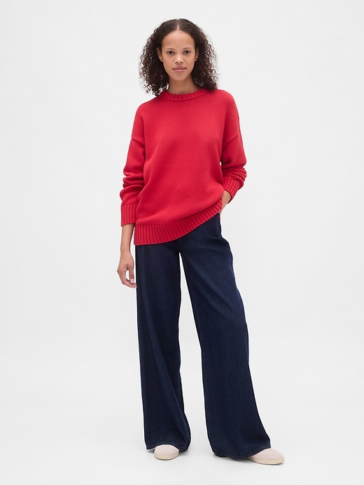 Image number 2 showing, 100% Cotton Oversized Sweater