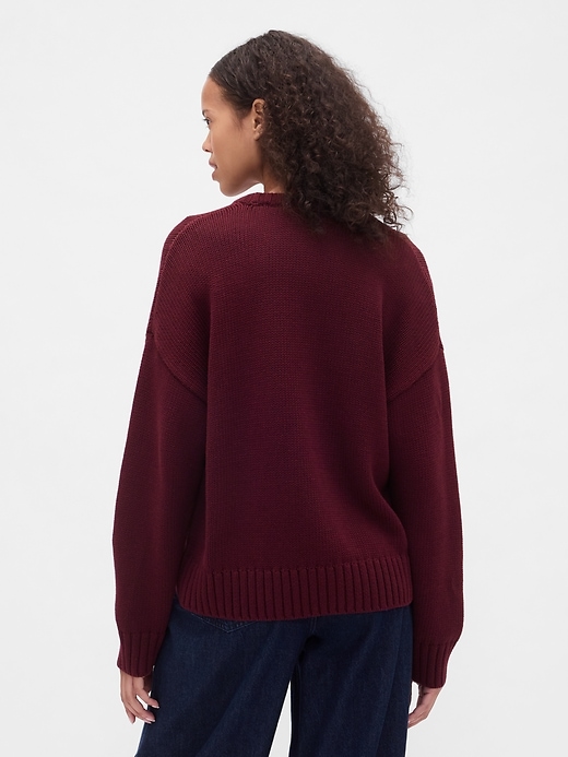 Image number 3 showing, 100% Cotton Relaxed Sweater