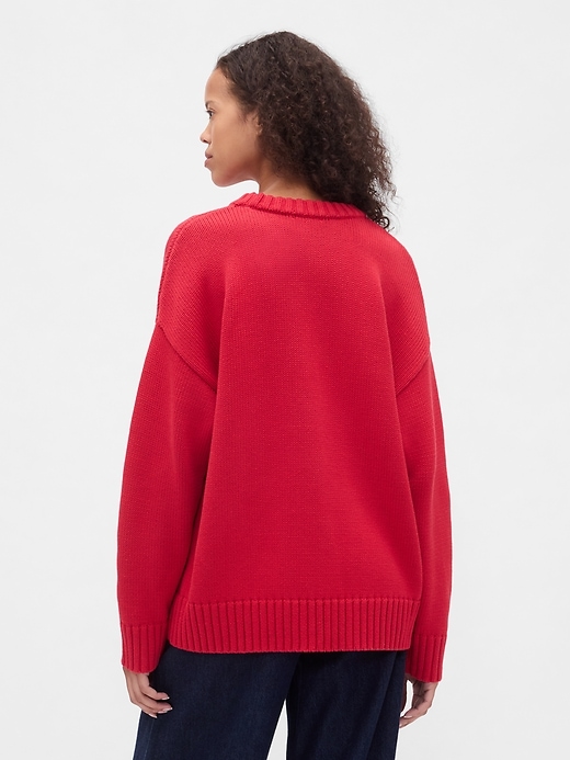 Image number 3 showing, 100% Cotton Oversized Sweater