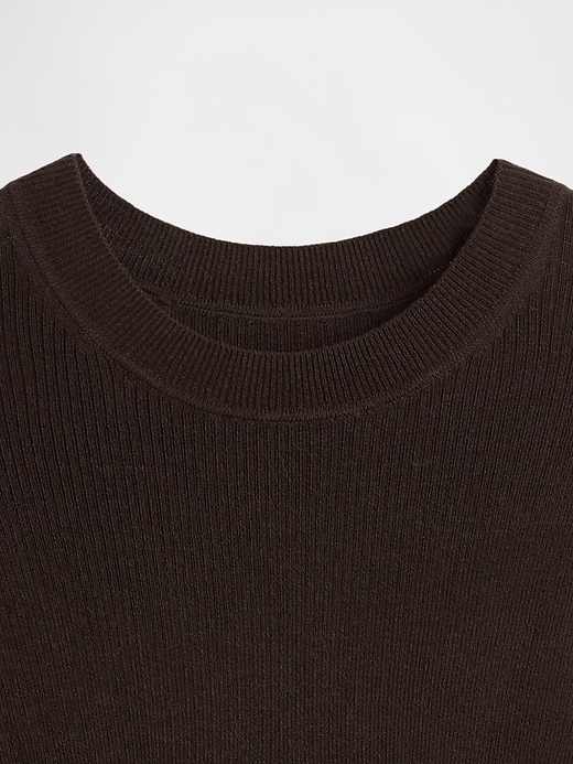 Image number 4 showing, Sheer Rib Sweater Bodysuit