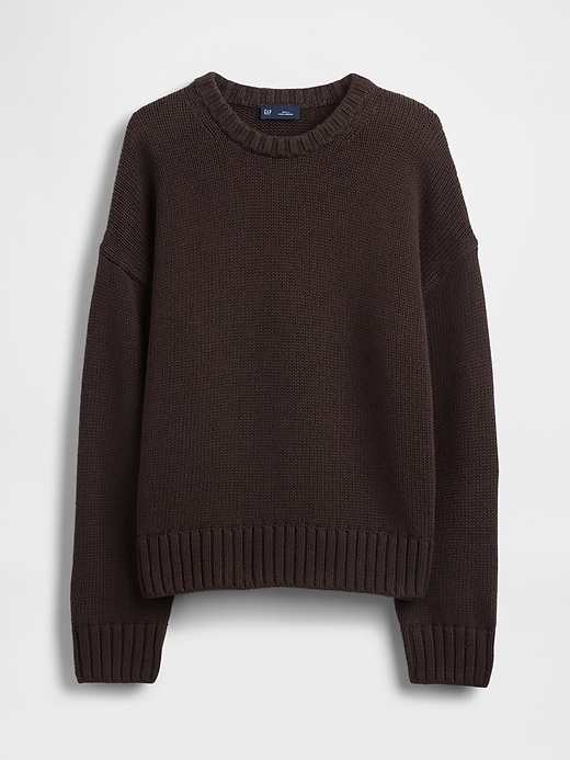 Image number 5 showing, 100% Cotton Relaxed Sweater