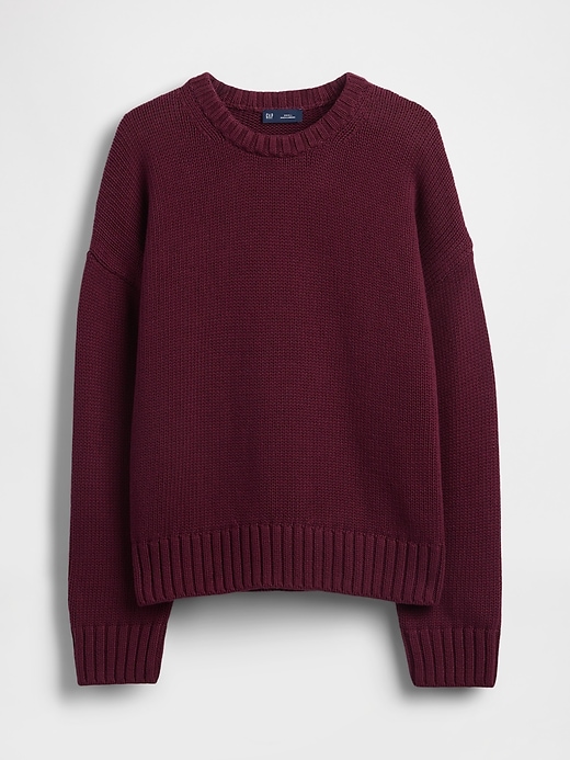 Image number 5 showing, 100% Cotton Relaxed Sweater