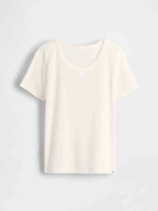 Image number 2 showing, Kids Recycled Pointelle PJ T-Shirt