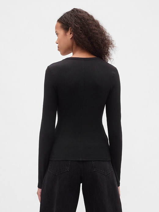 Image number 3 showing, Sheer Modern Rib T-Shirt