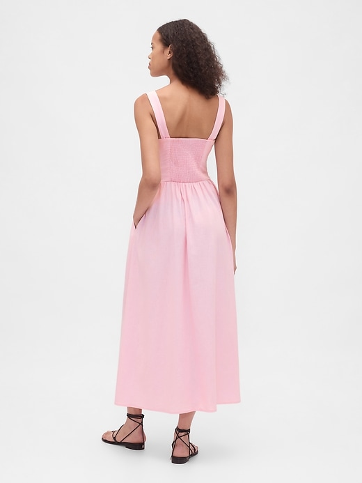 Image number 2 showing, Seamed Drop-Waist Maxi Dress