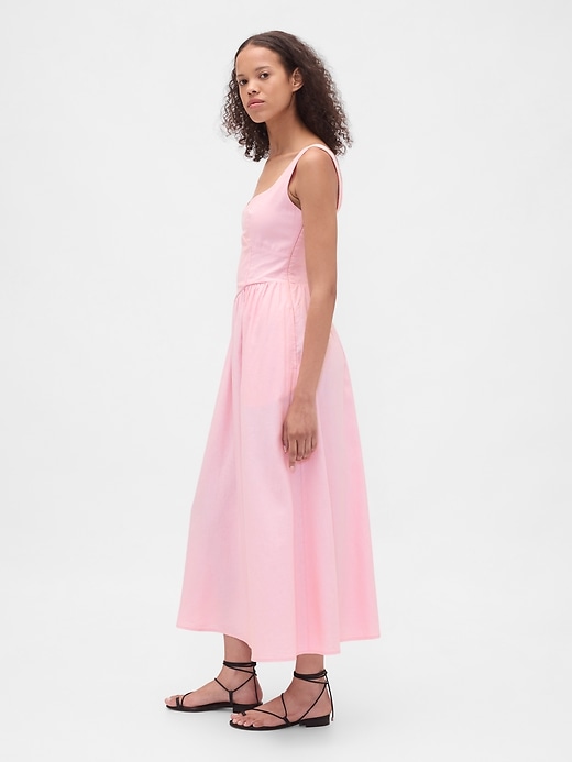 Image number 3 showing, Seamed Drop-Waist Maxi Dress