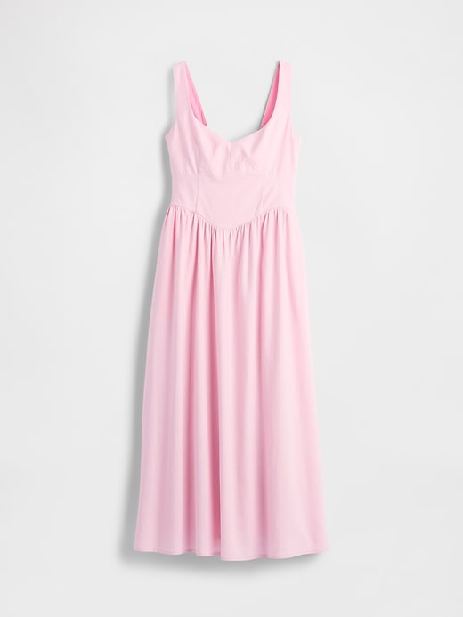 Image number 5 showing, Seamed Drop-Waist Maxi Dress