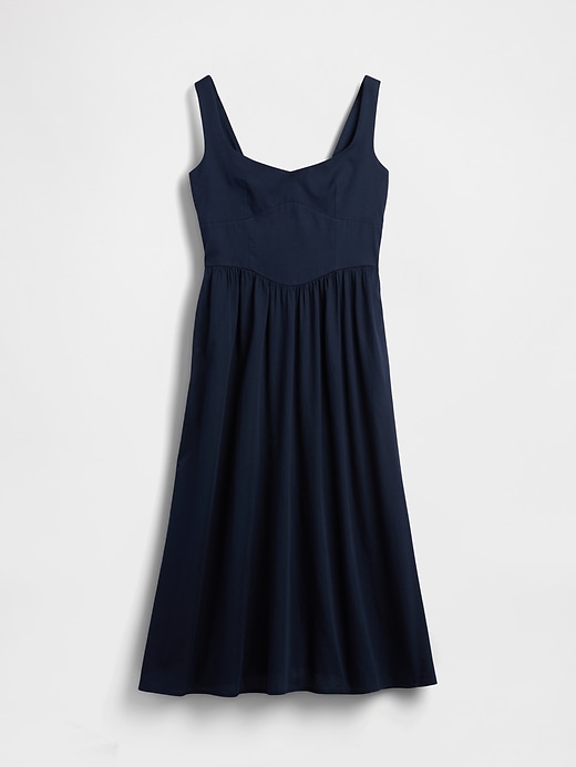 Image number 5 showing, Seamed Drop-Waist Maxi Dress