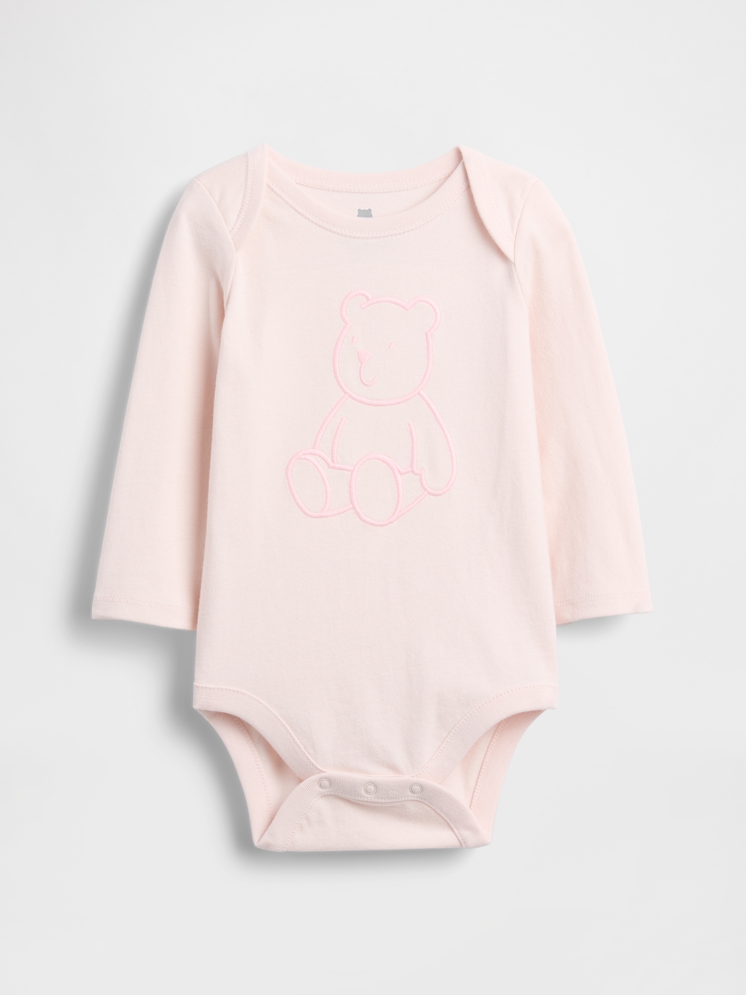 Gap Baby First Favorites Organic Cotton Graphic Bodysuit In Pink