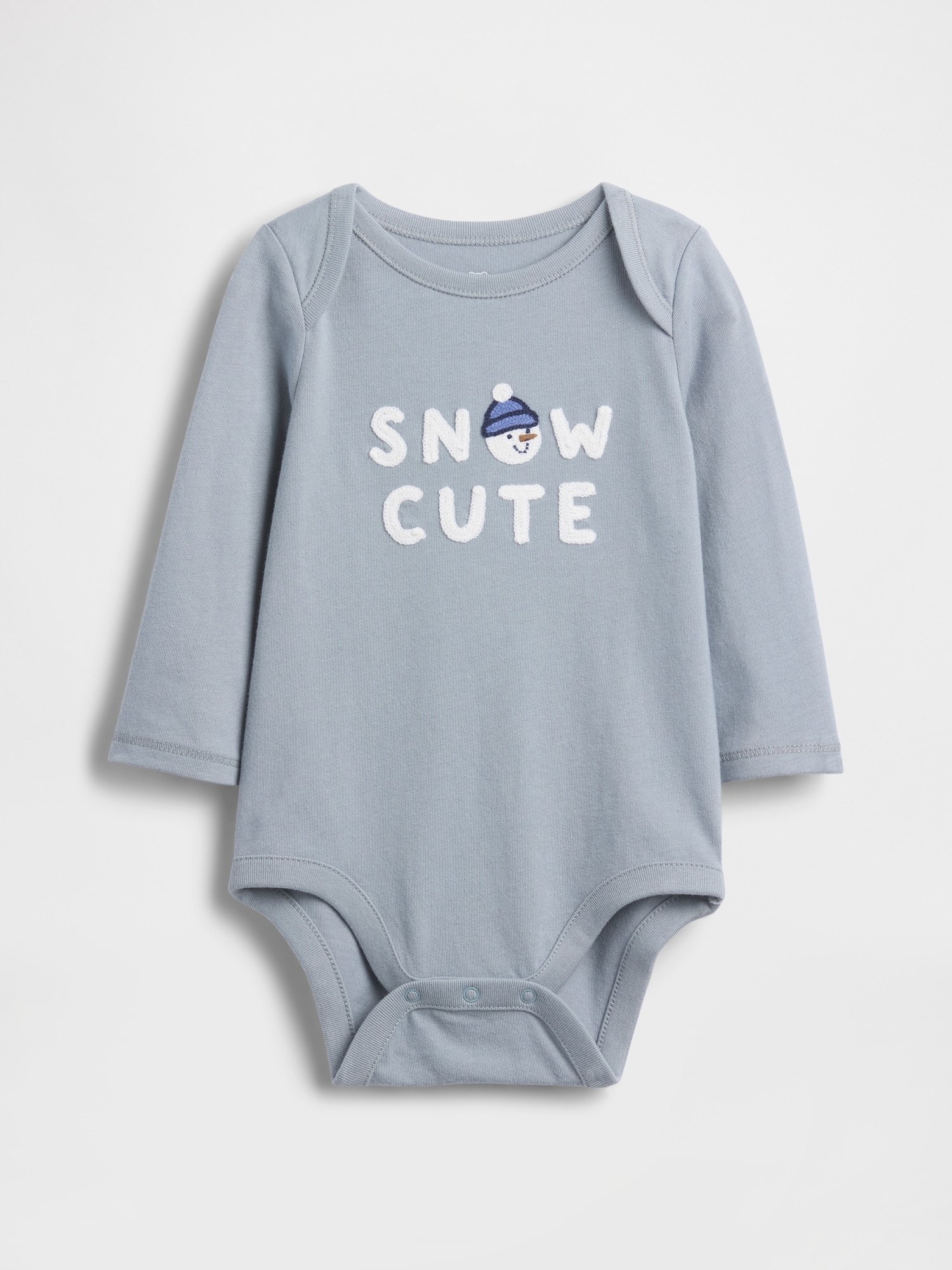 Gap Baby First Favorites Organic Cotton Graphic Bodysuit In Gray