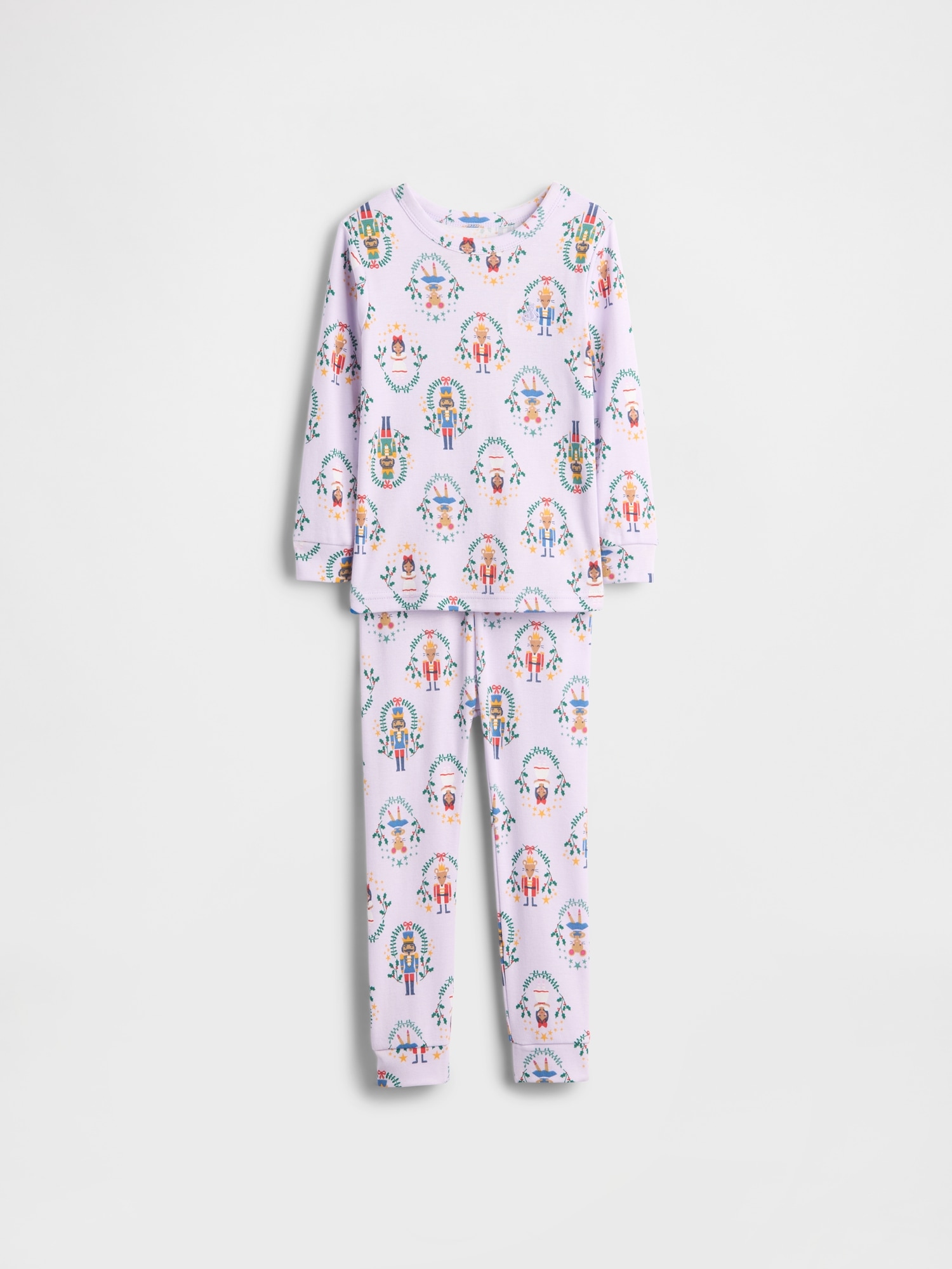 Gap Baby & Toddler Organic Brushed Cotton Nutcracker Pj Set In Purple