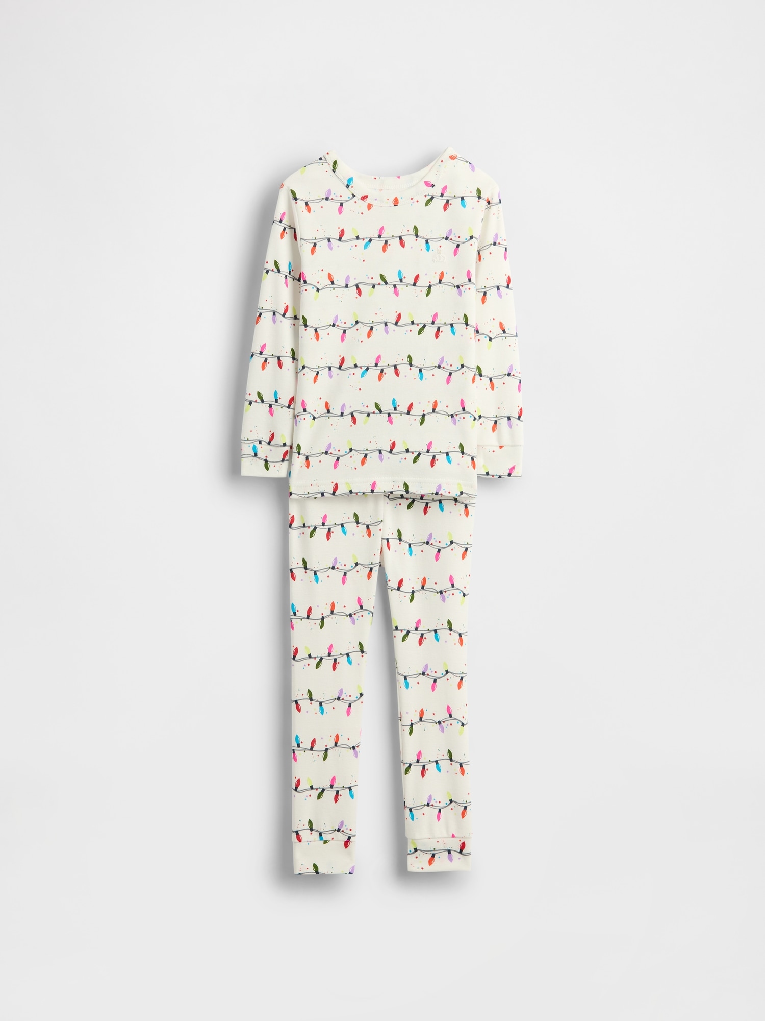 Gap Baby & Toddler Organic Brushed Cotton Holiday Pj Set In Multi