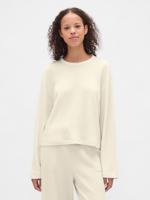 Waffle Crop PJ Top