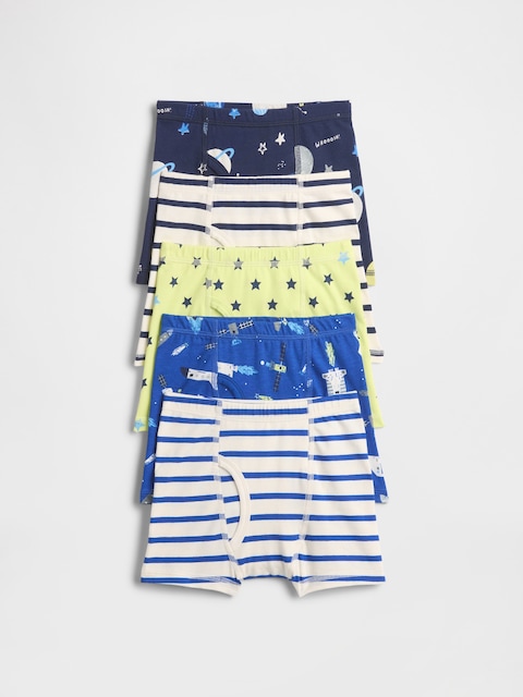 Toddler Organic Stretch Cotton Boxer Briefs (5-Pack)