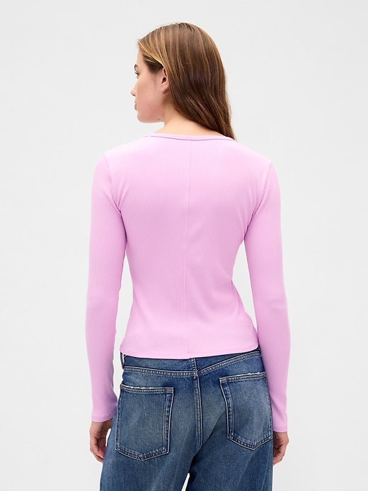 Image number 3 showing, Modern Rib Crop T-Shirt