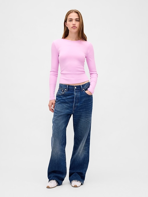 Image number 2 showing, Modern Rib Crop T-Shirt