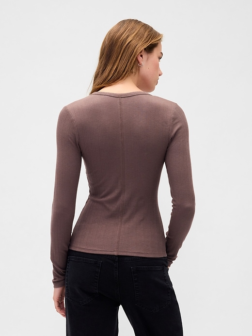 Sheer Modern Rib T-Shirt