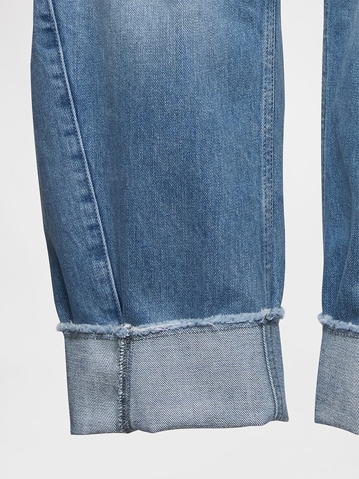 Image number 6 showing, High Rise Cuffed Barrel Jeans