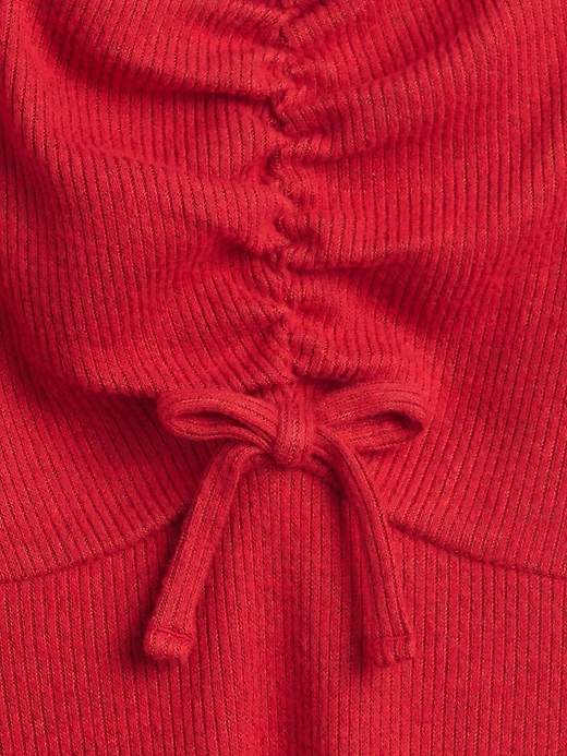 Image number 3 showing, Kids Ruched Bow Dress
