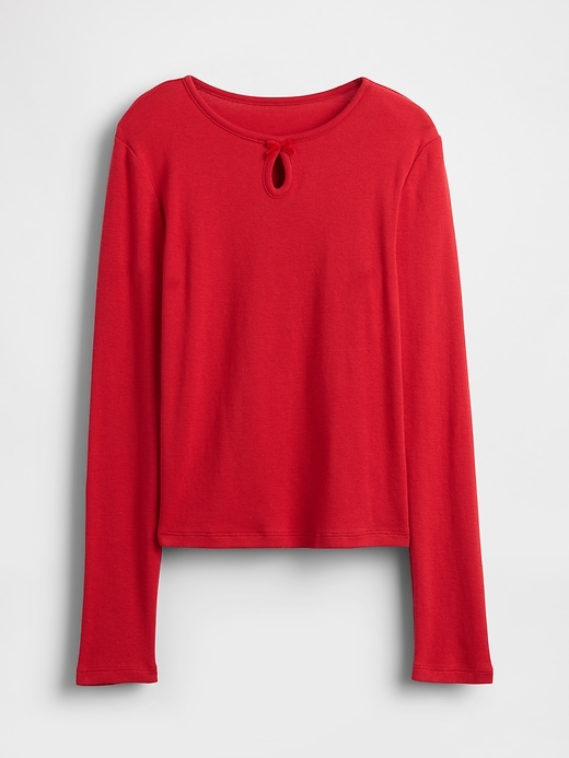 Image number 2 showing, Kids Keyhole Bow Fitted T-Shirt