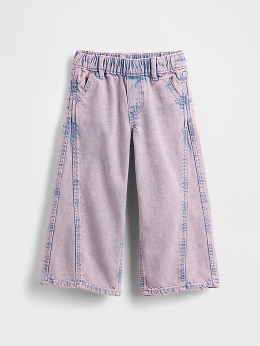 Image number 1 showing, Baby & Toddler Pull-On Baggy Wide-Leg Jeans